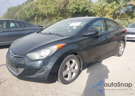 2013 Hyundai Elantra Gls from USA, damaged, VIN 5NPDH4AEXDH312007